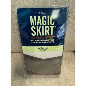 NWT Full Gray Magic Bed Skirt